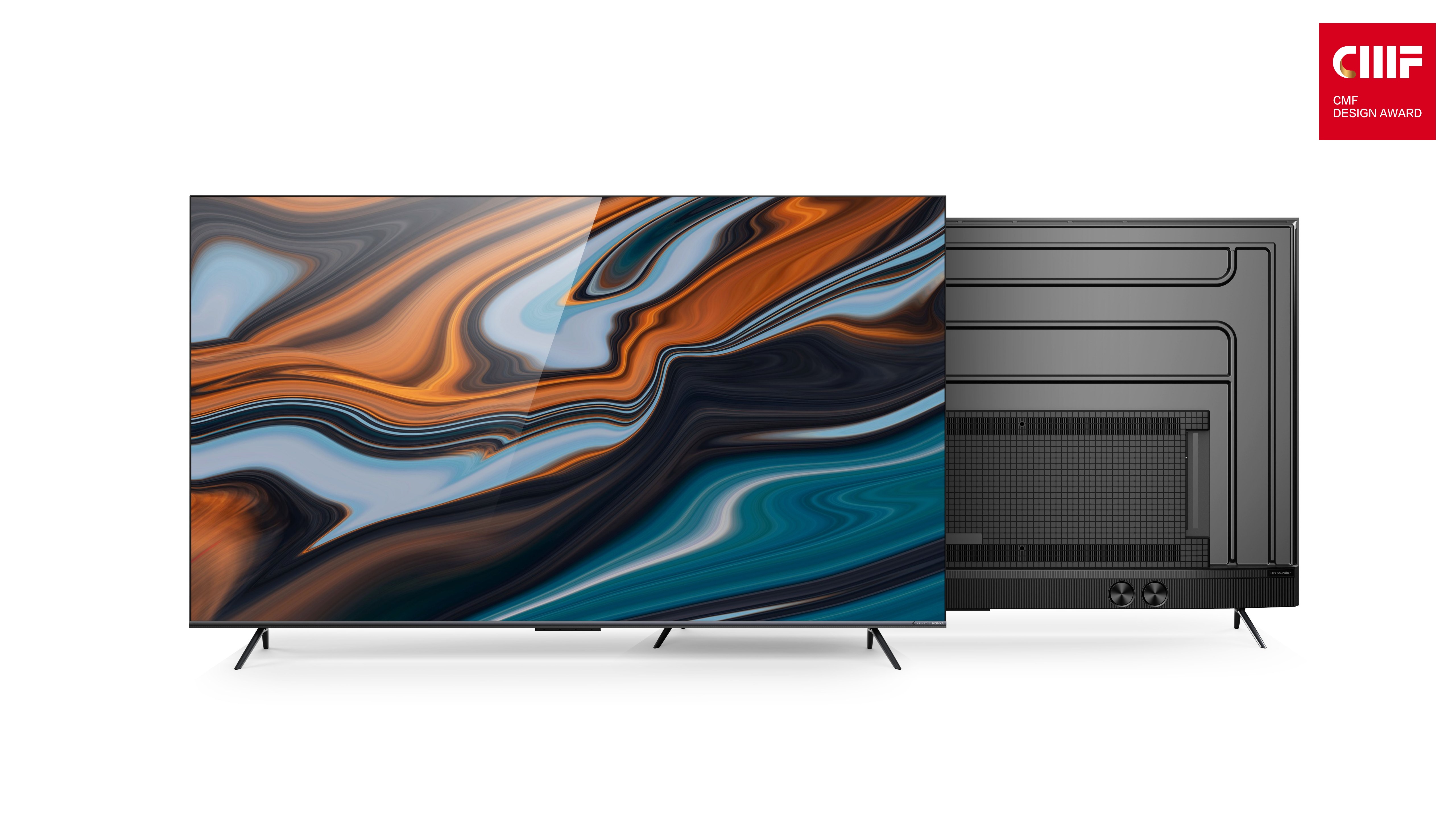 CMF奖｜康佳G10系列电视：金属拉丝+特殊蚀刻纹，营造立体光影